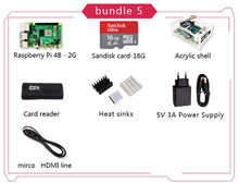 Load image into Gallery viewer, New 2019 Official Original Raspberry Pi 4 Model B Development Board Kit RAM 1G/2G/4G 4 Core CPU 1.5Ghz 3 Speeder Than Pi 3B+