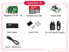 Load image into Gallery viewer, New 2019 Official Original Raspberry Pi 4 Model B Development Board Kit RAM 1G/2G/4G 4 Core CPU 1.5Ghz 3 Speeder Than Pi 3B+