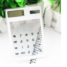 Load image into Gallery viewer, Centechia Useful LCD 8 Digit Touch Screen Ultra slim Transparent Solar CalculatorStationery Clear Scientific Calculator Office