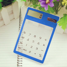Load image into Gallery viewer, Centechia Useful LCD 8 Digit Touch Screen Ultra slim Transparent Solar CalculatorStationery Clear Scientific Calculator Office