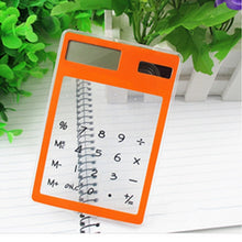 Load image into Gallery viewer, Centechia Useful LCD 8 Digit Touch Screen Ultra slim Transparent Solar CalculatorStationery Clear Scientific Calculator Office