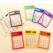 Load image into Gallery viewer, Centechia Useful LCD 8 Digit Touch Screen Ultra slim Transparent Solar CalculatorStationery Clear Scientific Calculator Office